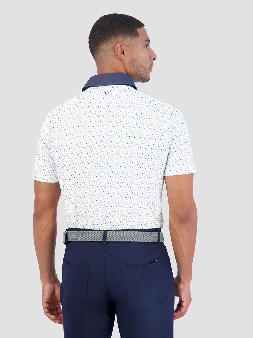 Polos Ben Sherman Polka Dots Tech Jersey Sports Fit Blanche | WCH-36998155